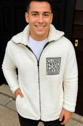 Erkek Polar Fermuarlı Sweatshirt – Kapüşonsuz, Cepli, Yumuşak Dokulu, Oversize Rahat Kalıp, Kışlık Sıcak Tutan Fermuarlı Üst - Varsayılan