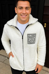 Erkek Polar Fermuarlı Sweatshirt – Kapüşonsuz, Cepli, Yumuşak Dokulu, Oversize Rahat Kalıp, Kışlık Sıcak Tutan Fermuarlı Üst - Varsayılan