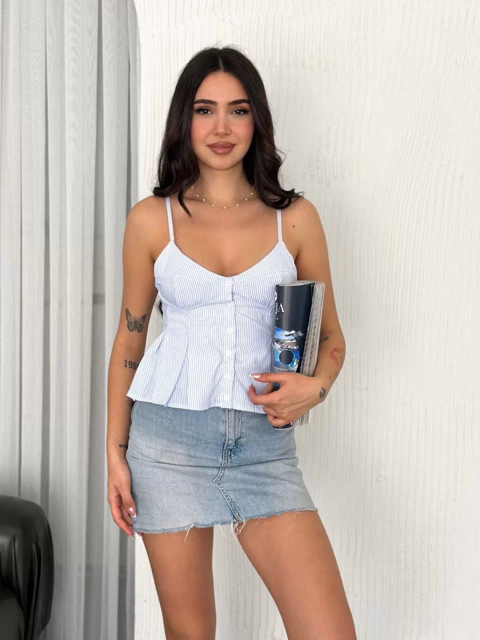 Askılı Dekolte detaylı crop - Varsayılan