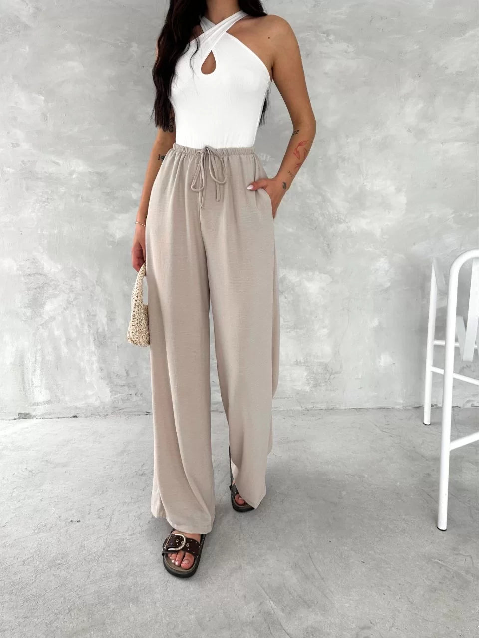 Ayrobin Oversize Kadın Pantalon - Varsayılan
