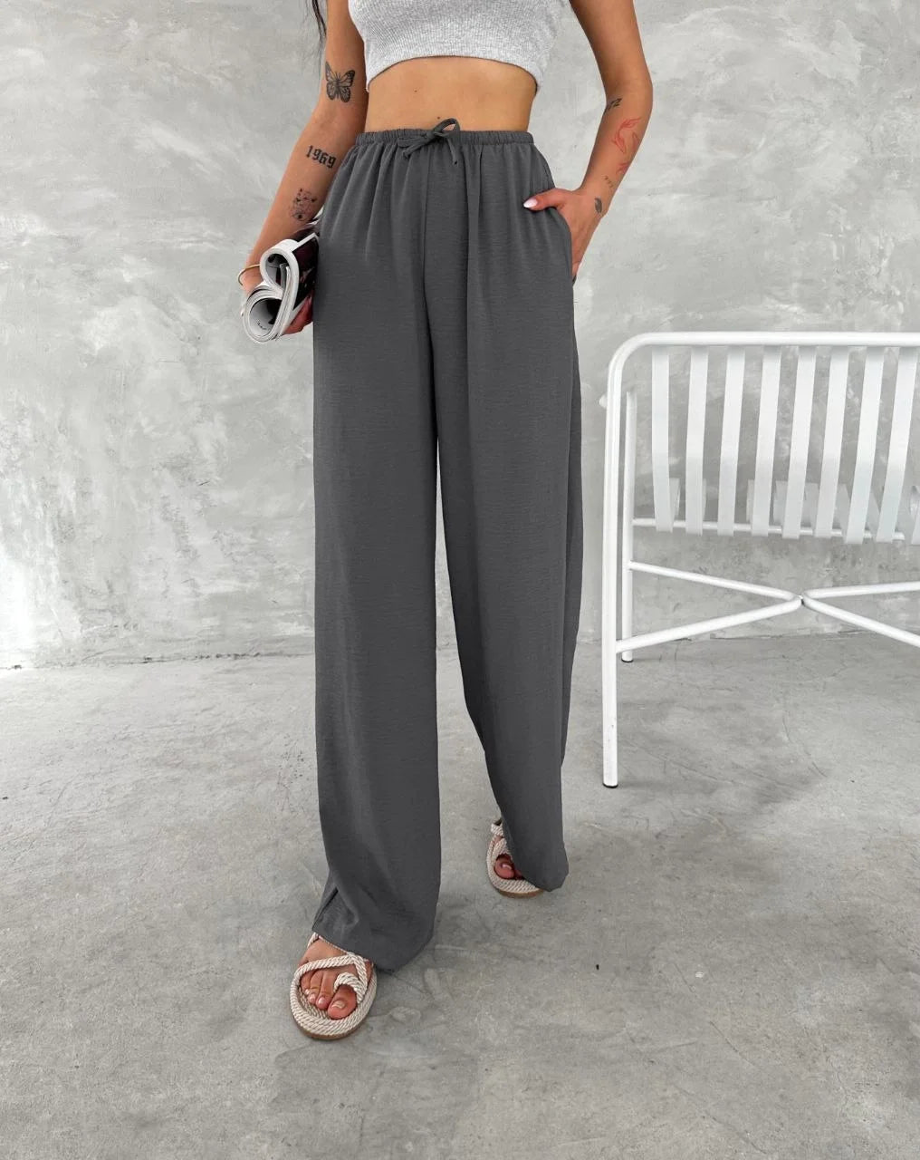 Ayrobin Oversize Kadın Pantalon - Varsayılan