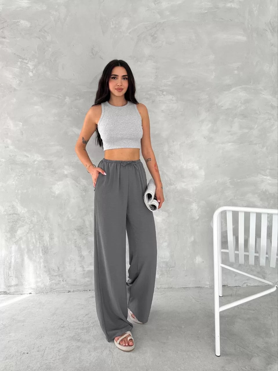 Ayrobin Oversize Kadın Pantalon - Varsayılan