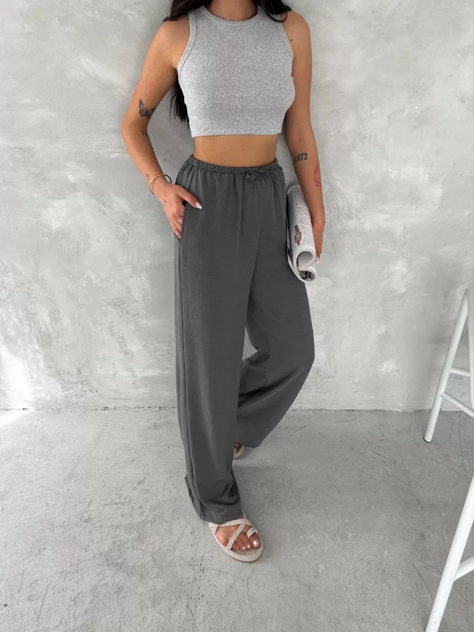 Ayrobin Oversize Kadın Pantalon - Varsayılan