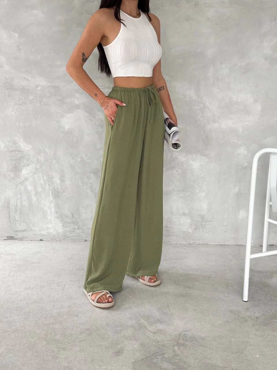 Ayrobin Oversize Kadın Pantalon - Varsayılan