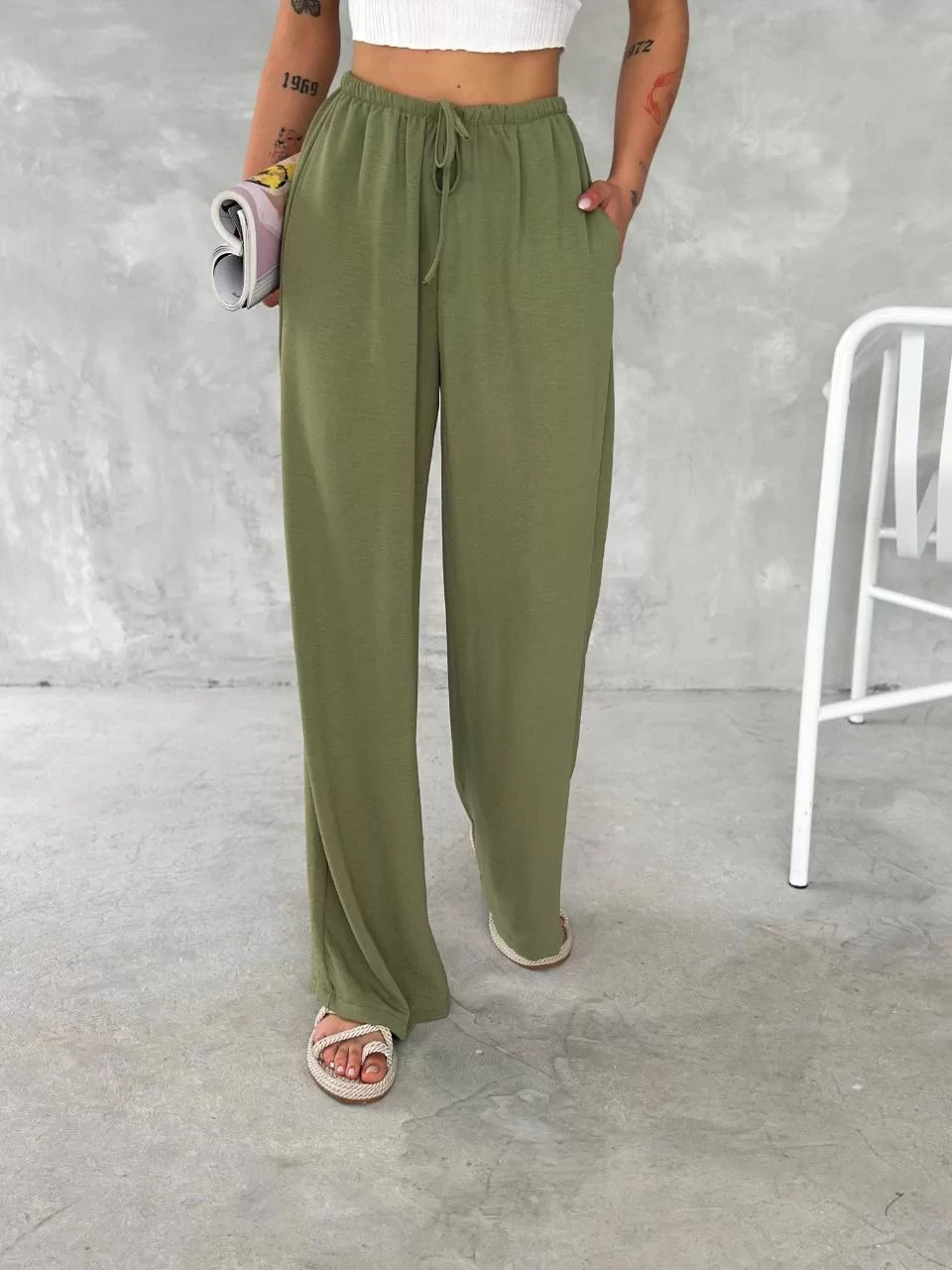 Ayrobin Oversize Kadın Pantalon - Varsayılan