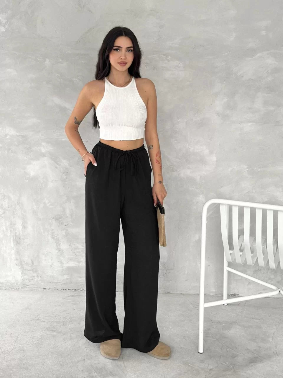Ayrobin Oversize Kadın Pantalon - Varsayılan