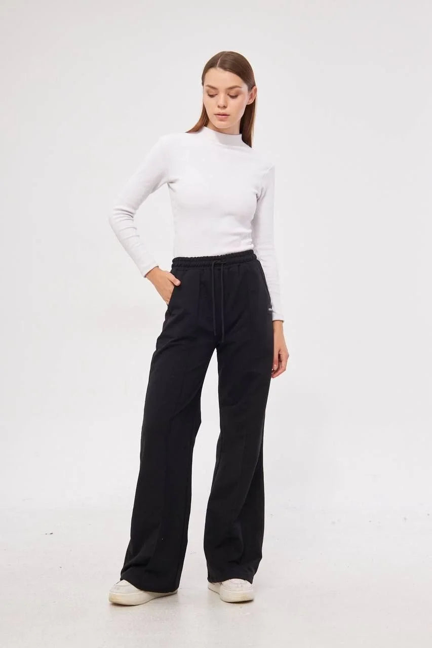İki iplik Bol Paça Eşofman Pantalon - Varsayılan