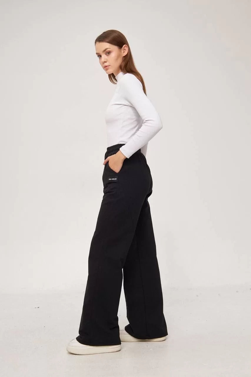 İki iplik Bol Paça Eşofman Pantalon - Varsayılan