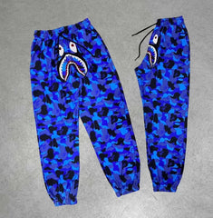 İki İplik Mevsimlik Bape Nakişli Eşofman Pantolon - Varsayılan