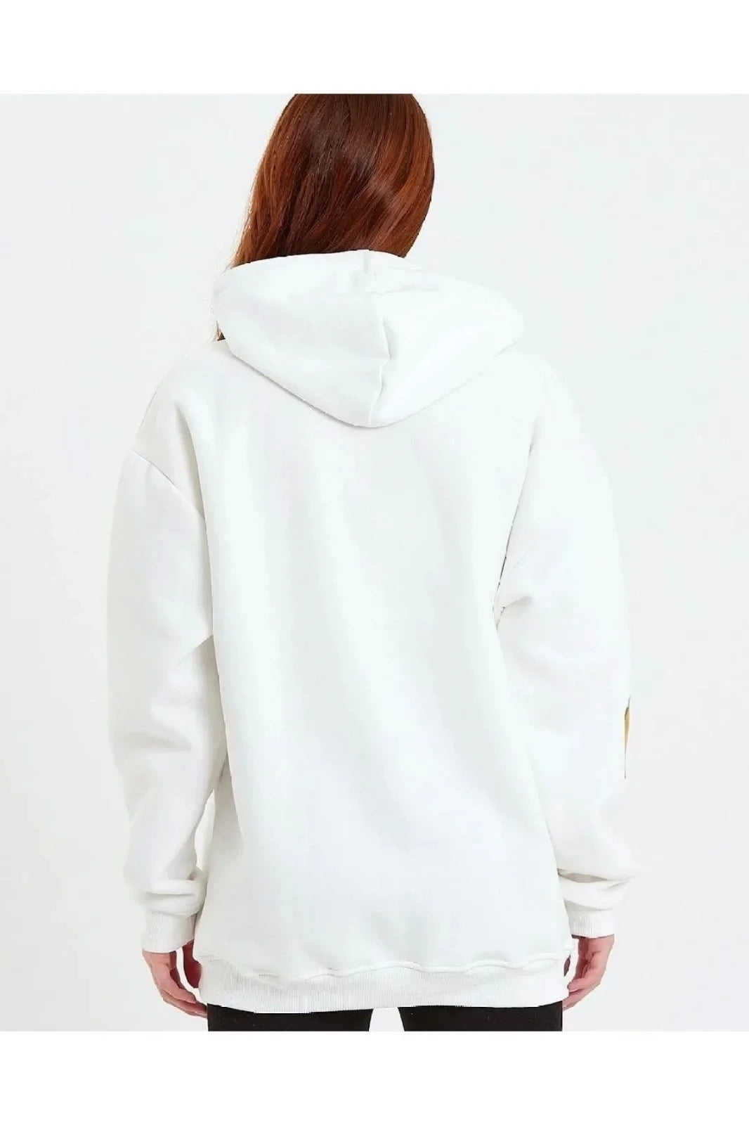 Kadın Baskılı Kapüşonlu Sweatshirt - Varsayılan