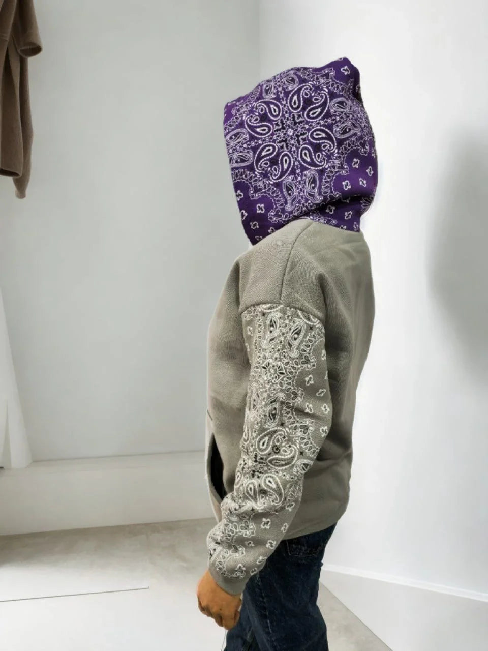 Kadın Baskılı Kapüşonlu Sweatshirt - Varsayılan