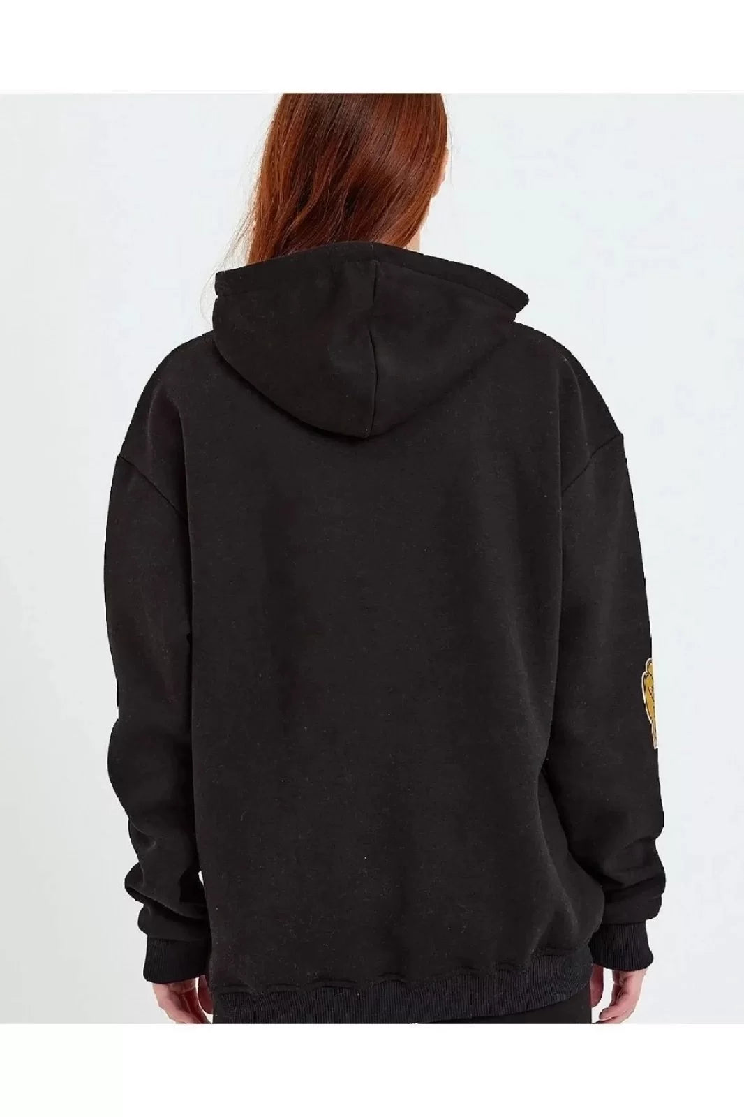 Kadın Baskılı Kapüşonlu Sweatshirt - Varsayılan