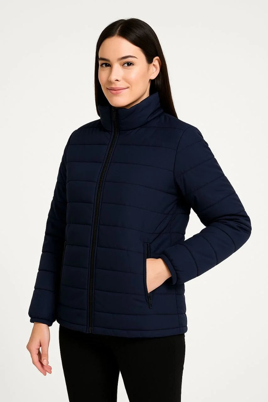 Kadın Bomber Mont Ceket – Su İtici Kumaş, Kapitone Astarlı, Fermuarlı, Kışlık - Varsayılan