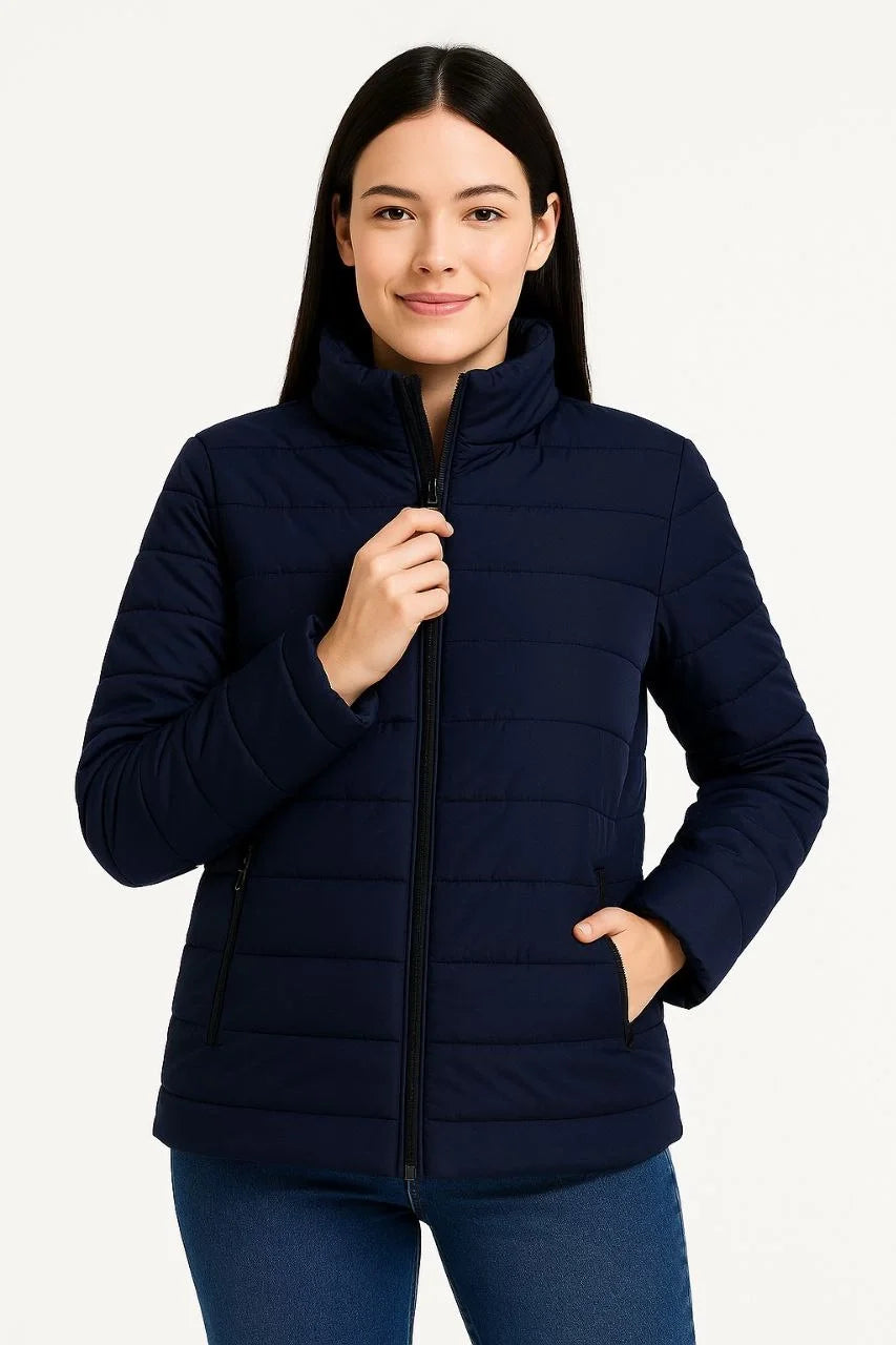 Kadın Bomber Mont Ceket – Su İtici Kumaş, Kapitone Astarlı, Fermuarlı, Kışlık - Varsayılan