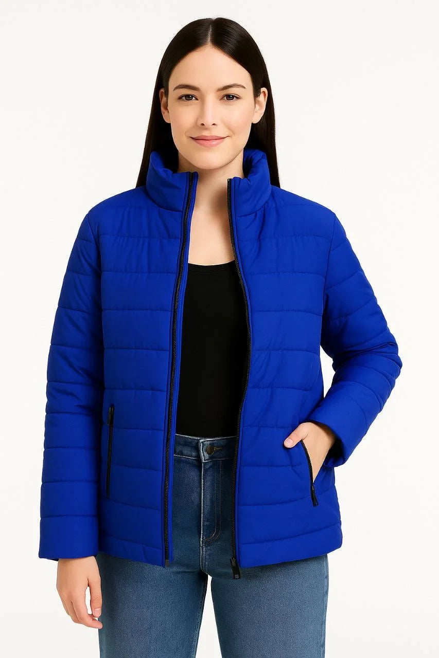 Kadın Bomber Mont Ceket – Su İtici Kumaş, Kapitone Astarlı, Fermuarlı, Kışlık - Varsayılan