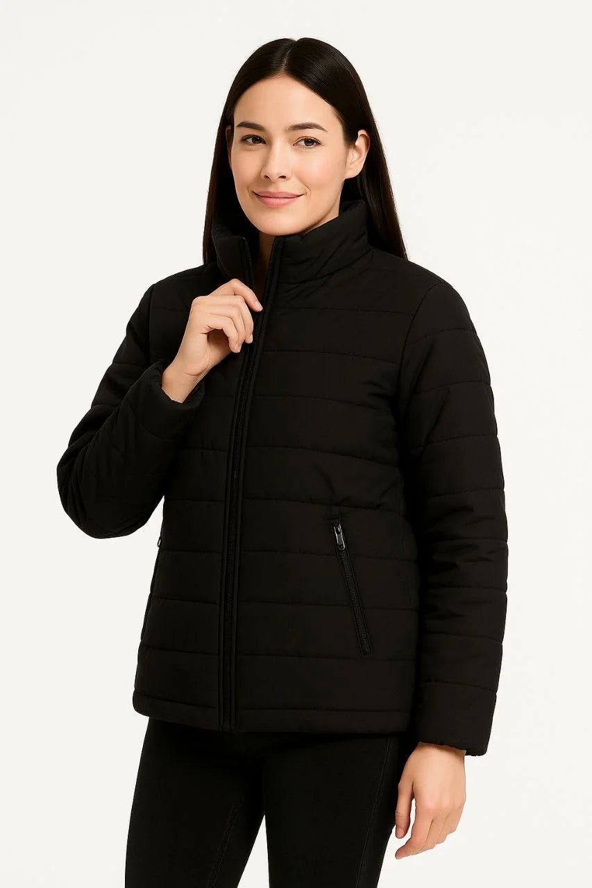 Kadın Bomber Mont Ceket – Su İtici Kumaş, Kapitone Astarlı, Fermuarlı, Kışlık - Varsayılan