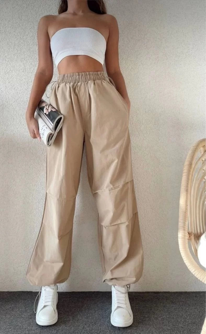 Kadın Cepli Paraşut Pantalon - Varsayılan