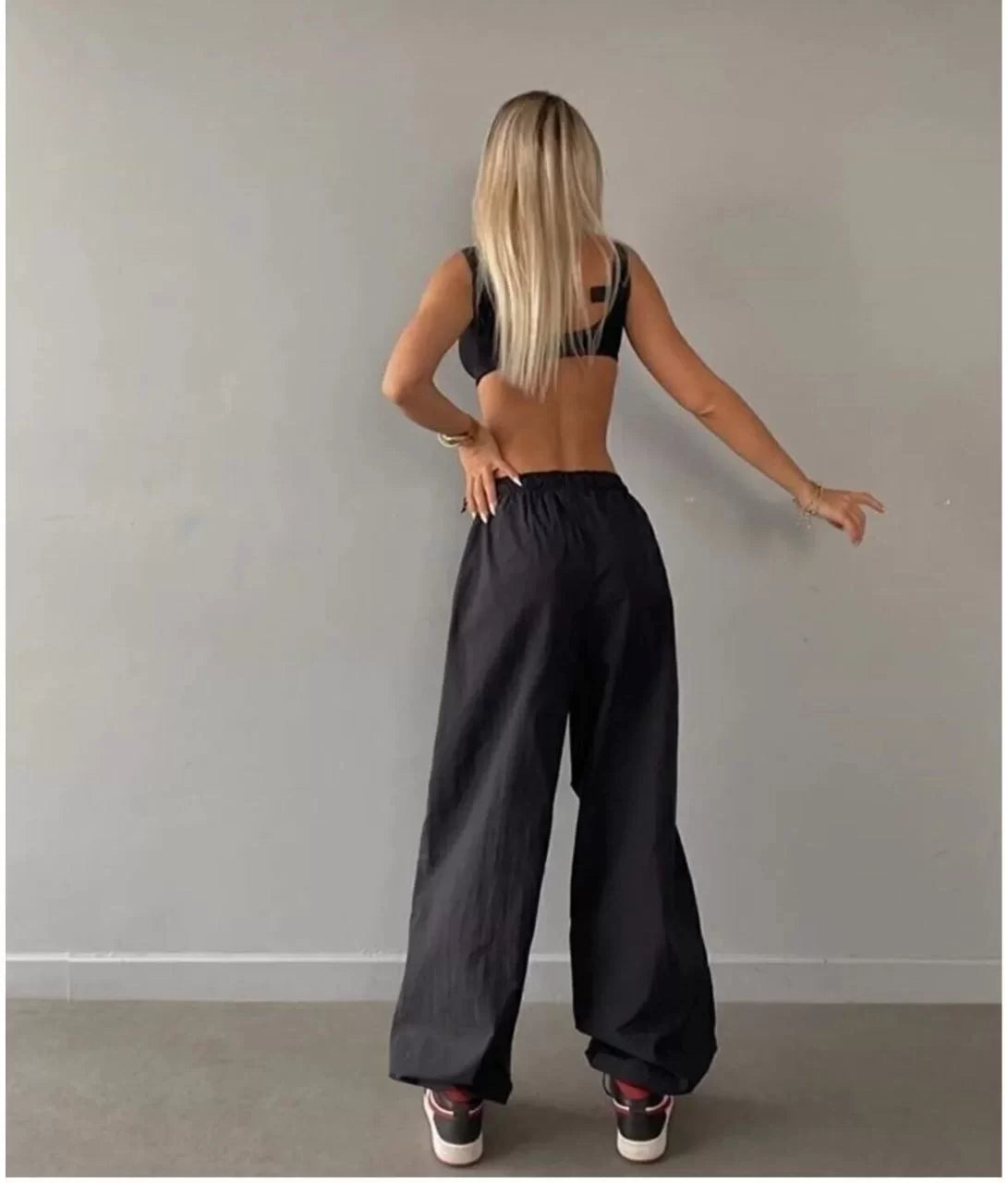 Kadın Cepli Paraşut Pantalon - Varsayılan