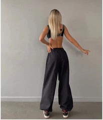 Kadın Cepli Paraşut Pantalon - Varsayılan