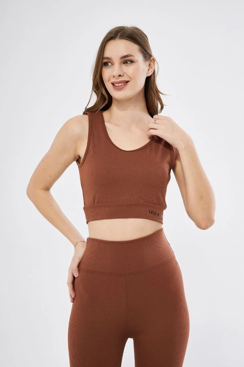 Kadın Fitilli Baskılı Crop - Varsayılan