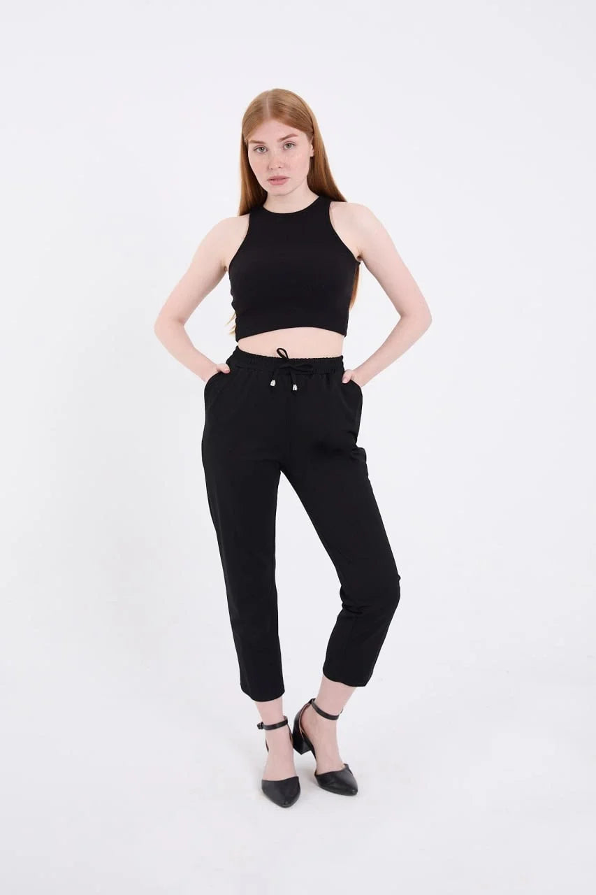 Kadın Tam Kalıp Basic Eşofman Pantolon - Varsayılan