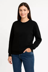 Kadın Üç İplik Düz Bisiklet Yaka SweatShirt - Varsayılan