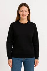 Kadın Üç İplik Düz Bisiklet Yaka SweatShirt - Varsayılan