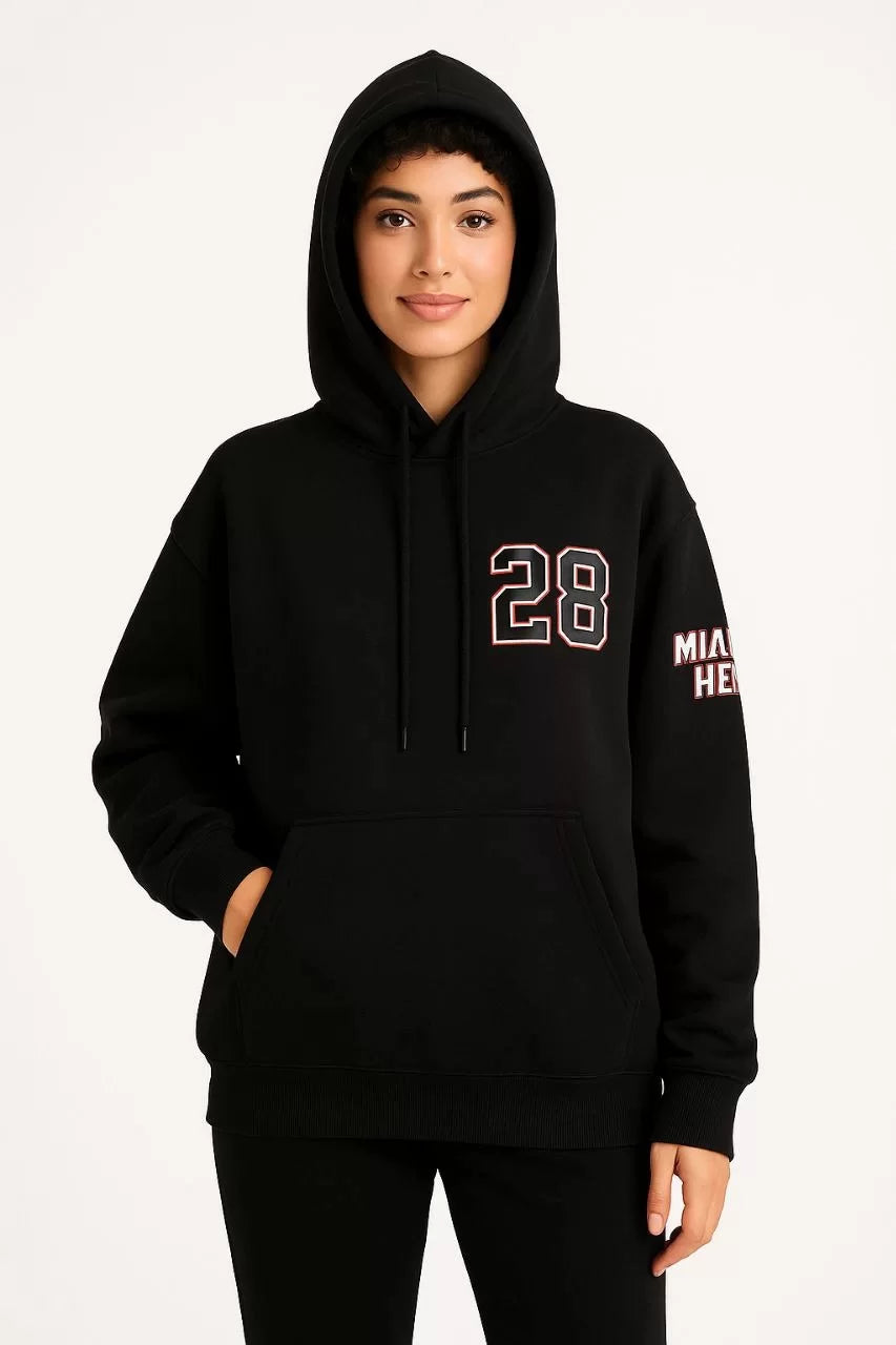 Kadın Üç İplik Kapüşonlu Ön ve Arka Baskılı SweatShirt hoodie - Varsayılan