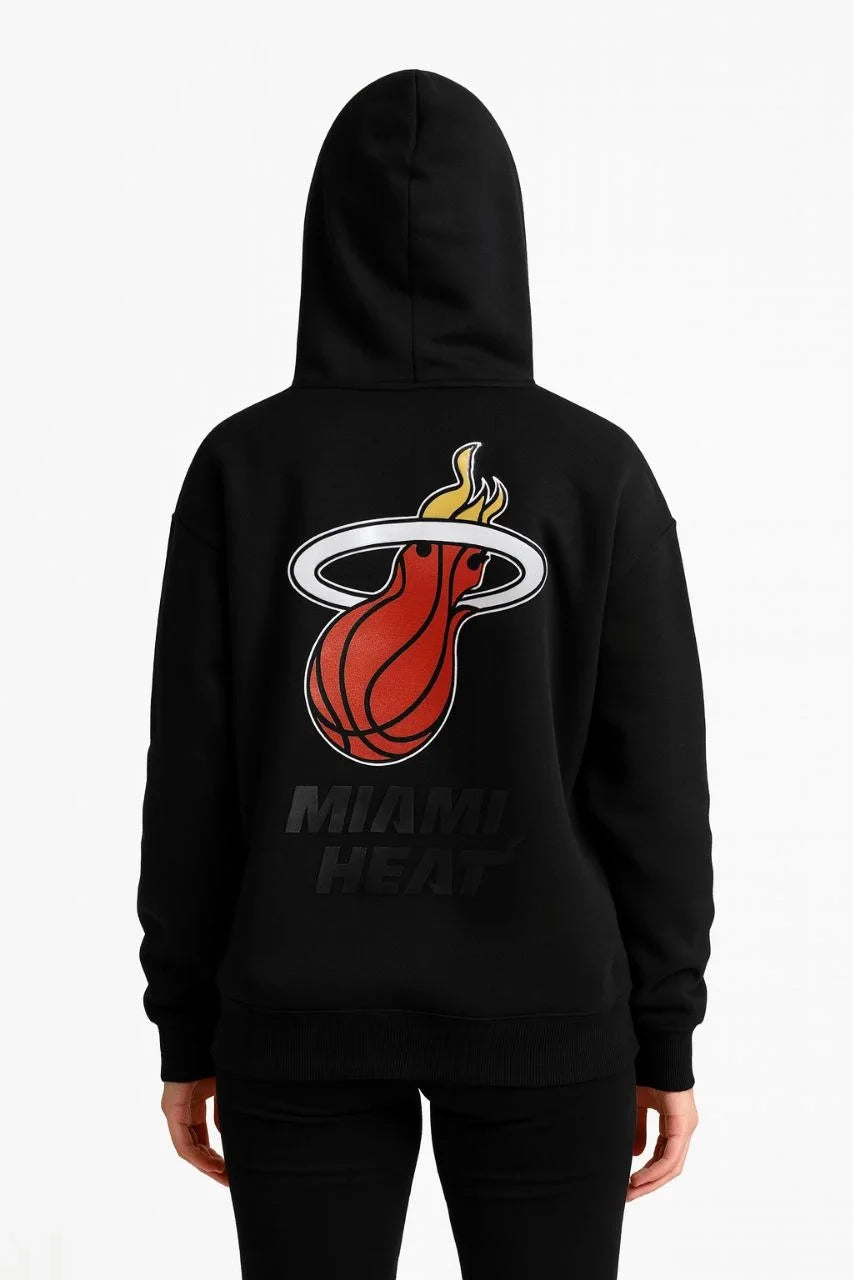 Kadın Üç İplik Kapüşonlu Ön ve Arka Baskılı SweatShirt hoodie - Varsayılan