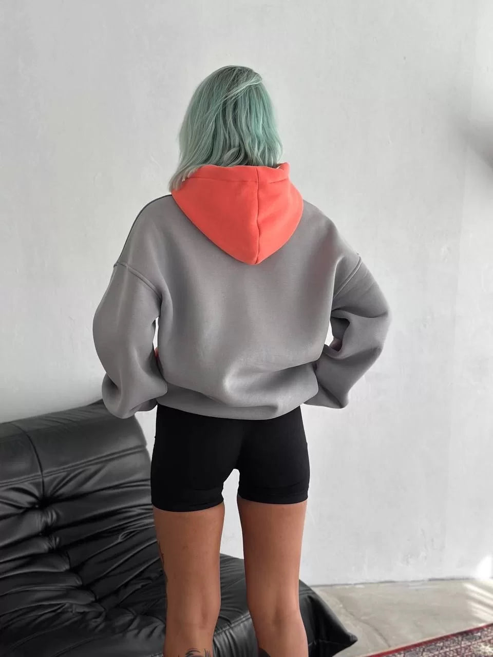 Kadın W Nakış İşlemeli Kapüşonlu Sweatshirt - Varsayılan