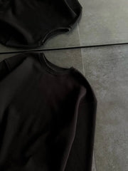Kışlık Bisiklet Yaka Üç İplik Basic SweatShirt - Varsayılan
