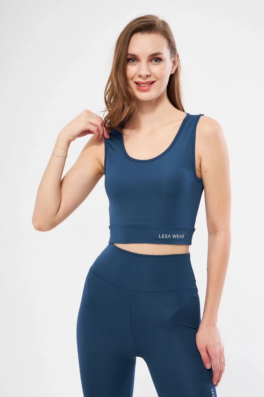 Kolsuz Sporcu Baskılı Crop - Varsayılan
