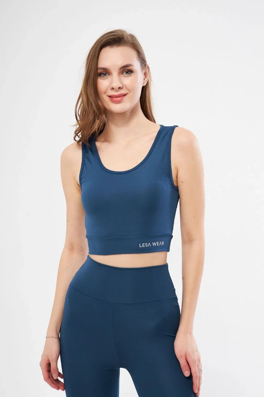 Kolsuz Sporcu Baskılı Crop - Varsayılan