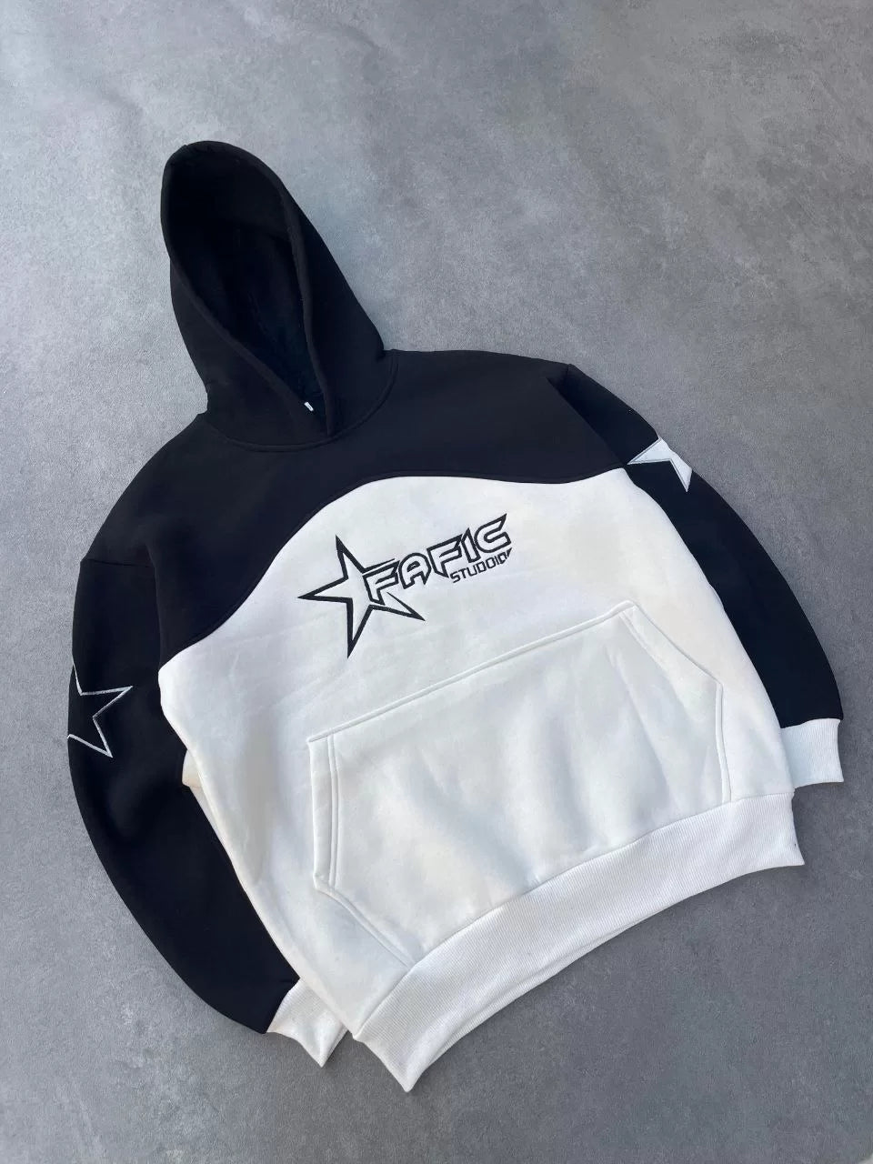 Parçalı Nakış İşlemelı Kapüşonlu SweatShirt - Varsayılan
