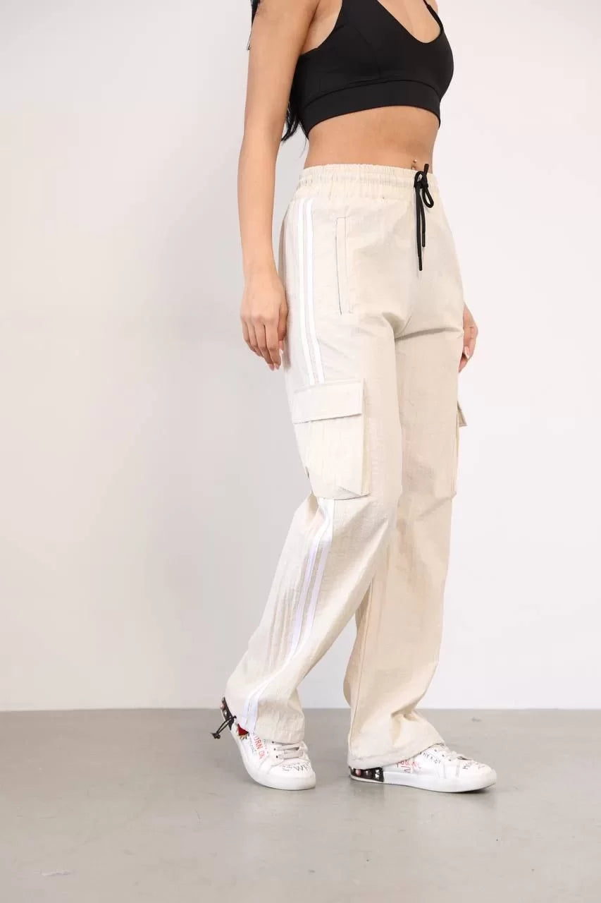 Paraşüt Kumaş Kargo Ceplı Baggy Eşofman - Varsayılan