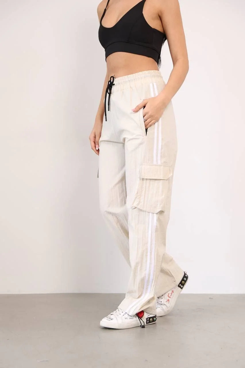 Paraşüt Kumaş Kargo Ceplı Baggy Eşofman - Varsayılan