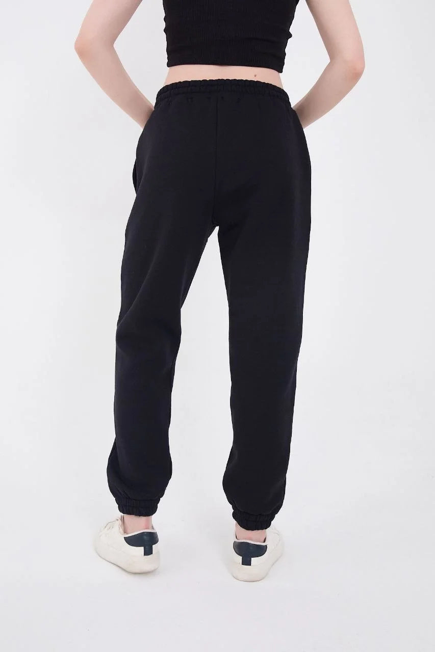 Üç İplik Basic Lastikli Eşofman Pantolon - Varsayılan
