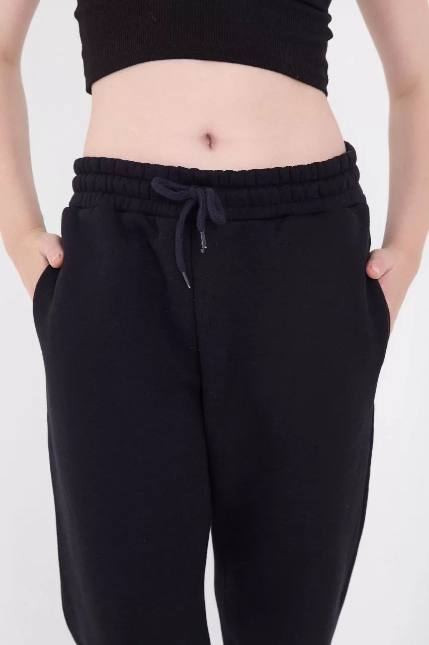Üç İplik Basic Lastikli Eşofman Pantolon - Varsayılan