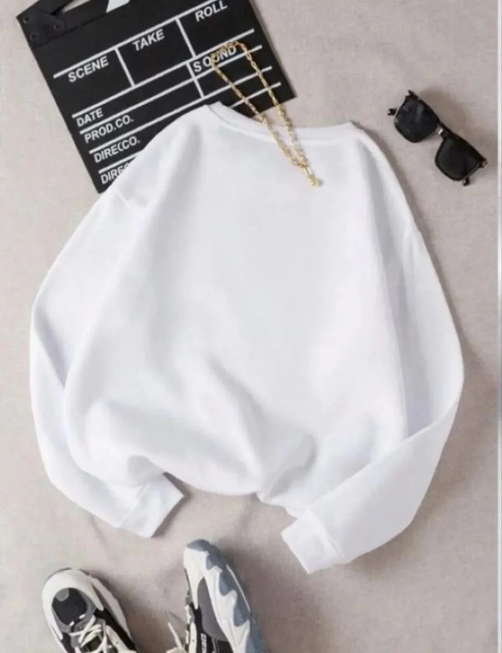 Unisex Üç İplik Biskilet Yaka SweatShirt - Varsayılan