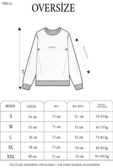 Üç İplik Kapşonlu Baskılı SweatShirt - Varsayılan