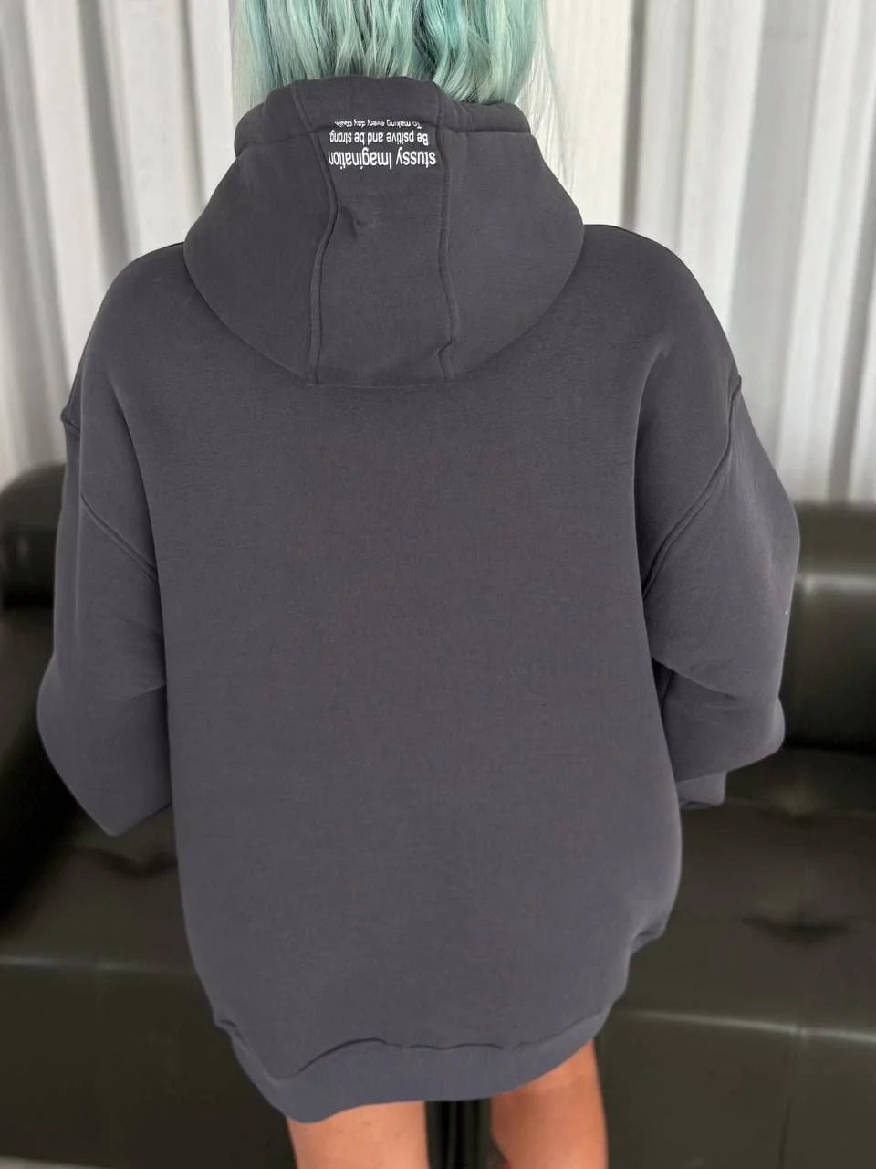 Üç İplik Kapşonlu Baskılı SweatShirt - Varsayılan