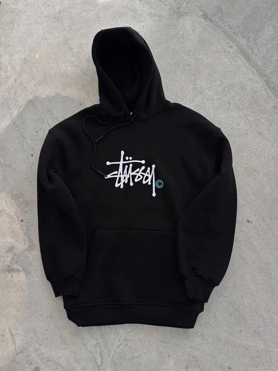 Üç İplik Kapşonlu Baskılı SweatShirt - Varsayılan