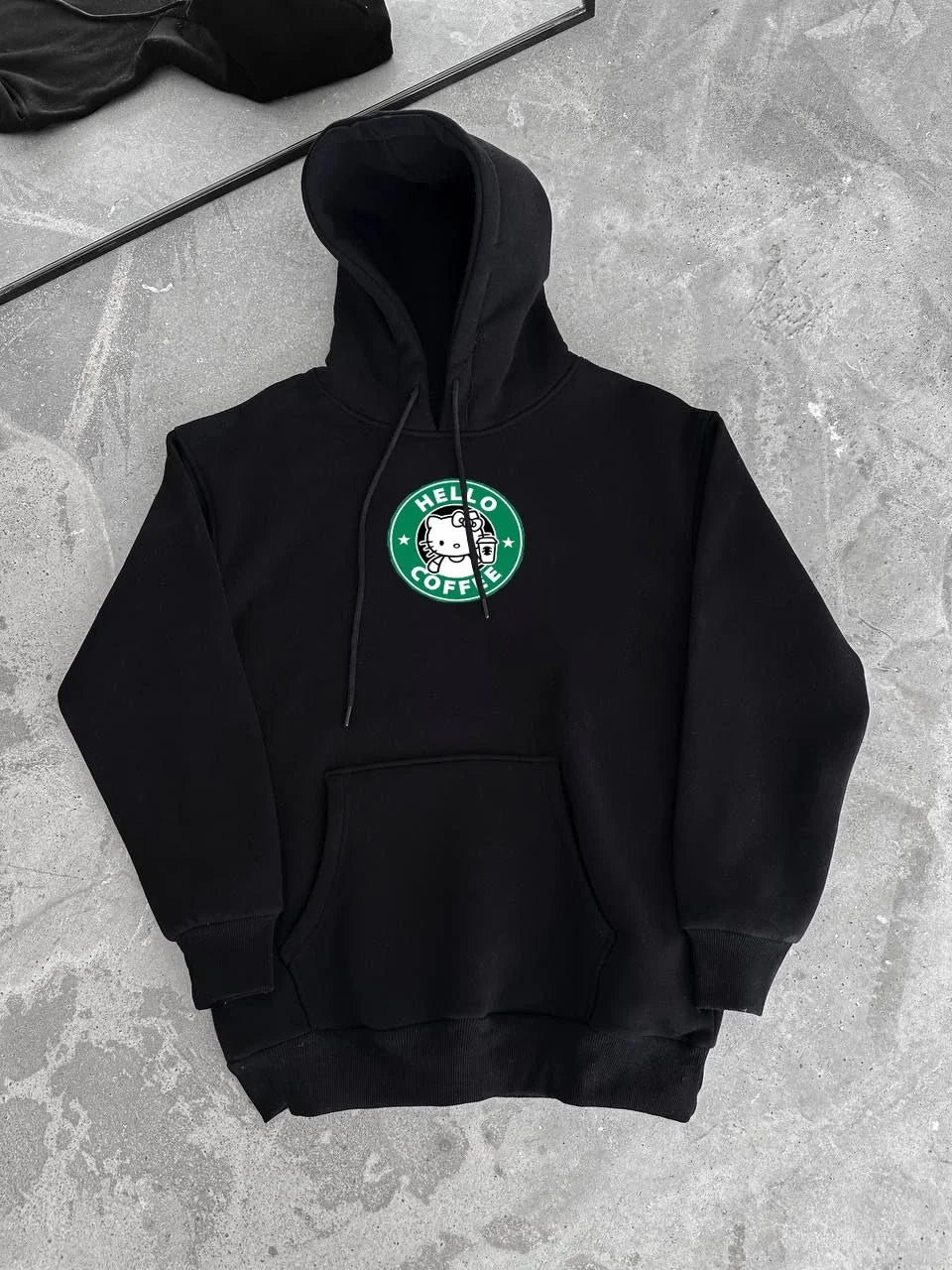Üç İplik Penye Uzun Kol Kapüşonlu SweatShirt - Varsayılan