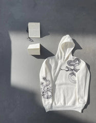 Uzun Kol Kapüşonlu Baskılı SweatShirt - Varsayılan